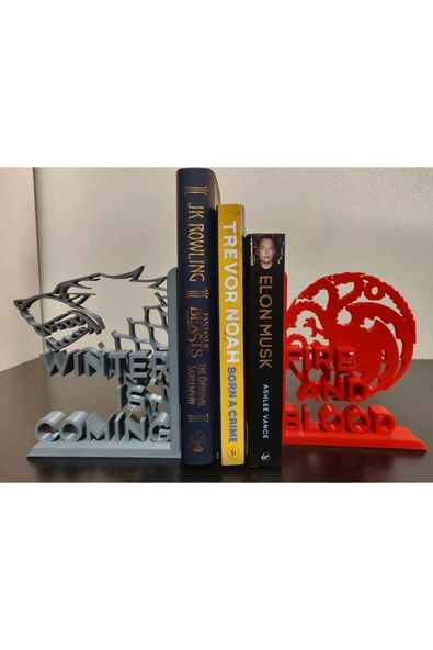 TuransoyCraft Game Of Thrones Sağlı Sollu Kitap Tutucu (1 ÇİFT) ürün görseli 1