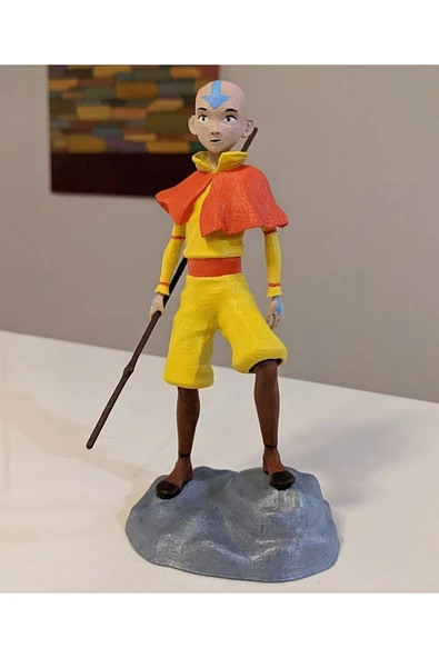 TuransoyCraft Avatar Son Hava Bükücü Aang Boyalı Figür 15 Cm ürün görseli 1