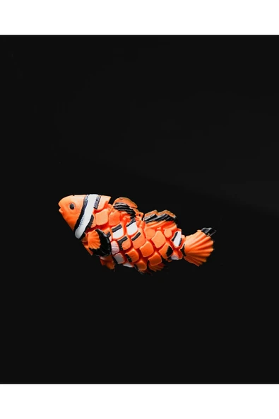 TuransoyCraft Kayıp Balık Nemo Hareketli Palyaço Balığı Boyalı Oyuncak Figür 12 CM ürün görseli 1