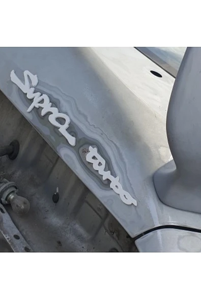 TuransoyCraft Toyota Supra Sert Plastk Bagaj Yazısı ürün görseli 1