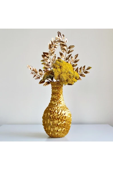 TuransoyCraft Külçe Vazo Ultra Modern 19 Cm ürün görseli 1