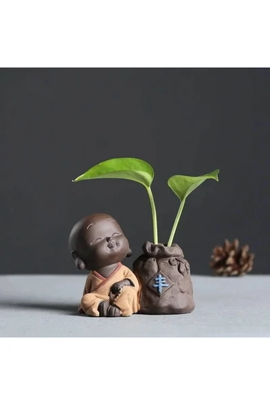 TuransoyCraft Buda Vazo Buddha Vazo Seti Meditasyon Buda Dekoratif Obje 5 Parça ürün görseli 1