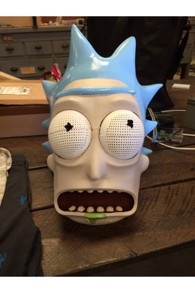 TuransoyCraft Cadılar Bayramı Ricki Sanchez Rick and Morty Maske Dev Boy Giyilebilir ürün görseli 1