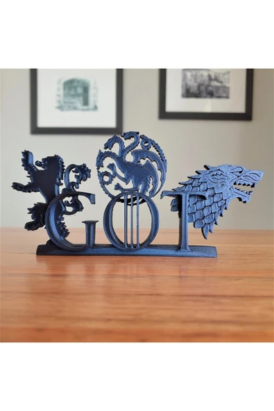TuransoyCraft Game Of Thrones Hanedan Logoları Dekoratif Standı ürün görseli 1
