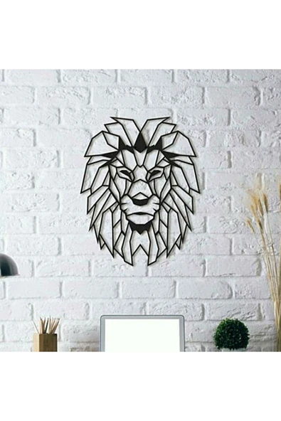TuransoyCraft Aslan Yüzü Duvar Dekoru 30 Cm ürün görseli 1