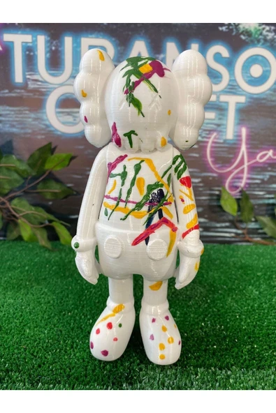 TuransoyCraft Kaws Thinking Boyalı Figür 23 CM BOY - Resim 2
