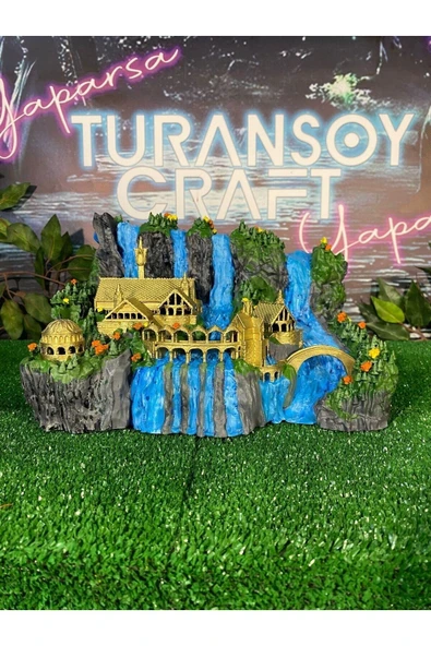 TuransoyCraft Yüzüklerin Efendisi Ayrık Vadi Elf Diyarı Boyalı Figür (25 CM GENİŞLİK) ürün görseli 1
