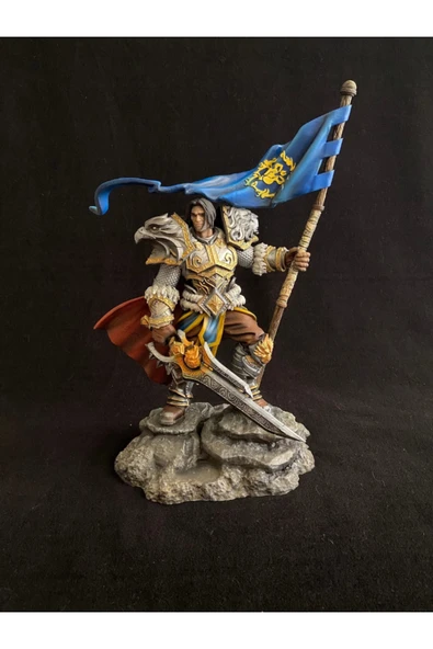 TuransoyCraft World of Warcraft Varian Wrynn Figür WOW Varian Wrynn Obje 25CM Büyük Boy ürün görseli 1