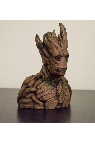 TuransoyCraft Groot Galaxy Guardians Boyalı Büst 12 cm - Resim 2