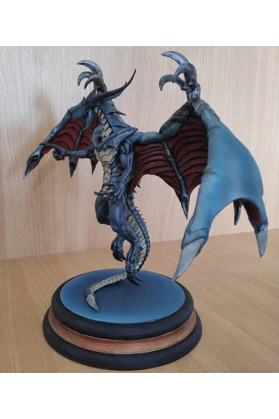 TuransoyCraft Bahamut Ejder Boyalı Figür 26 Cm (dev Boy) ürün görseli 1