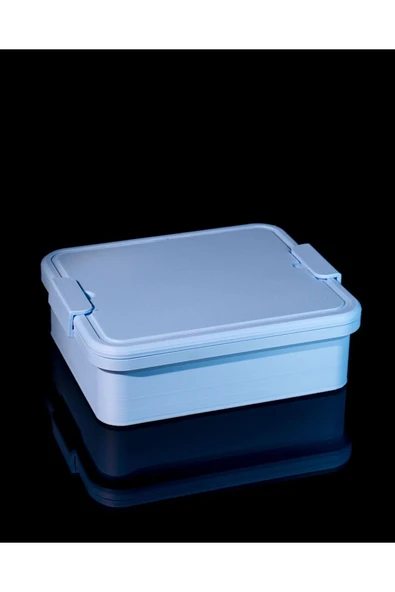 TuransoyCraft Sert Plastik Kilitli Geniş Saklama Kabı Kilitli Beslenme Kutusu 17CM ürün görseli 1