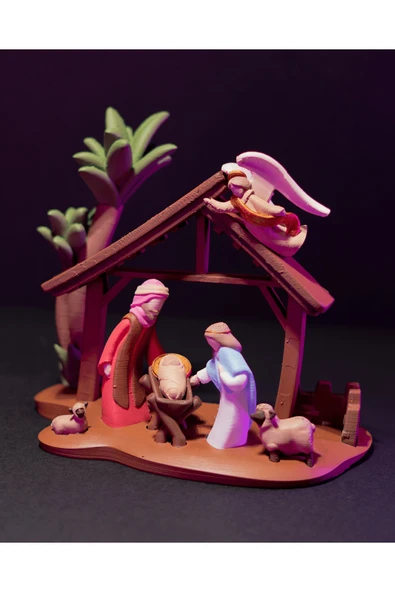TuransoyCraft Noel Dekoru Minimalist İsanın Doğuşu Seti ürün görseli 1