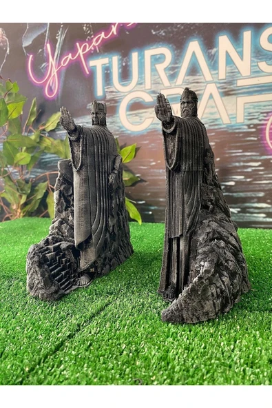 TuransoyCraft Argonath Figür Yüzüklerin Efendisi Sağ Sol Takım Lotr 18 Cm (DEV BOY) ürün görseli 1
