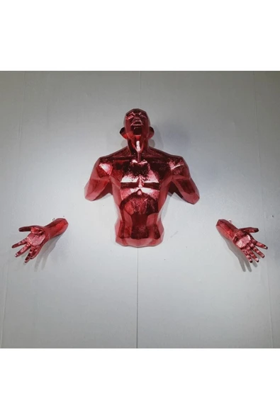 TuransoyCraft Modern Adam Duvar Dekoru Sculpture Angel Man Wall (giga Dev Boy) ürün görseli 1