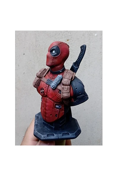 TuransoyCraft Deadpool Immortal Boyalı Büst 12 cm - Resim 2