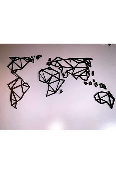 TuransoyCraft Dünya Haritası Duvar Dekoru (TOPLAM 100 CM GENİŞLİK) ürün görseli 1