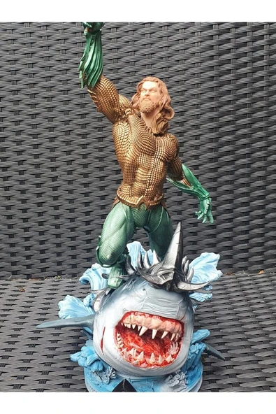 TuransoyCraft Aquaman Atlantis Hükümdarı Boyalı Figür 35 CM (MEGA BOY) ürün görseli 1