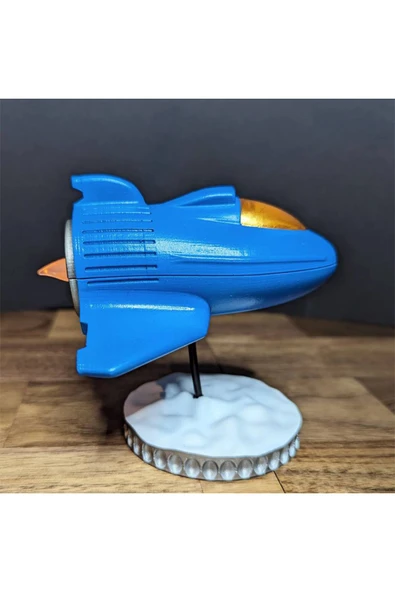 TuransoyCraft Dekoratif Uçak Masa Lambası (15 cm) ürün görseli 1