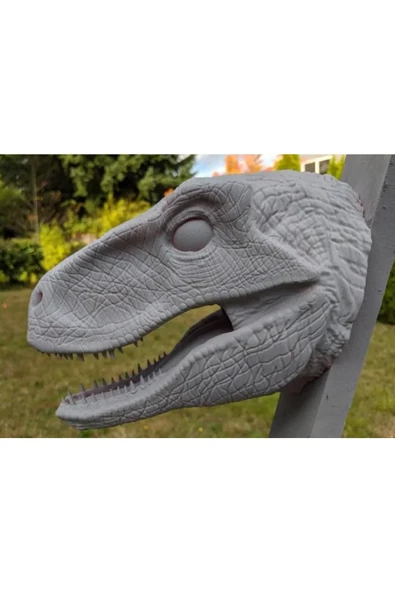 TuransoyCraft Dinozor Raptor Kafası Duvar Büstü Dev Boy ürün görseli 1