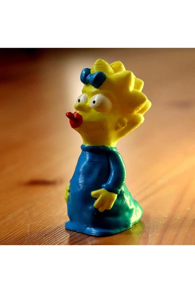 TuransoyCraft Maggie Simpson Simpsons Simpsonlar Boyalı Figür 7 Cm ürün görseli 1