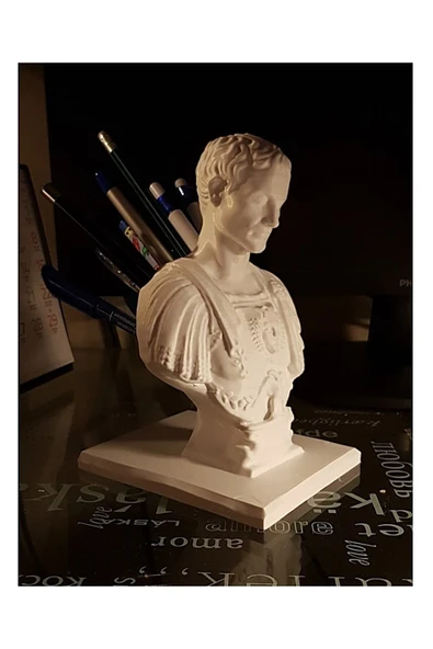 TuransoyCraft Julius Caesar Jül Sezar Kalemlik 13 Cm ürün görseli 1
