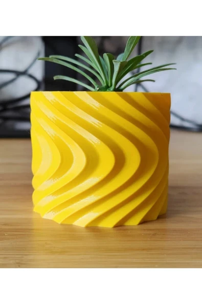 TuransoyCraft Distortion Dekoratif Vazo & SAKSI Büyük Boy (PLASTİKTİR 20 CM ÇAP 17 CM YÜKSEKLİK) ürün görseli 1