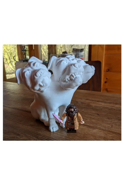 TuransoyCraft Fluffy 3 Başlı Köpek Harry Potter Felsefe Taşı Biblo ürün görseli 1