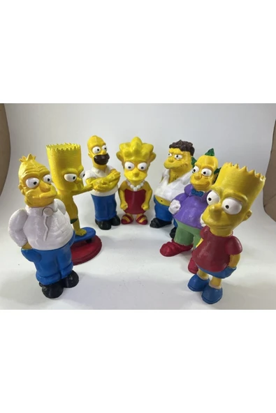 GoPLAST Simpsonlar ailesi 7 adet 13 cm ürün görseli 1