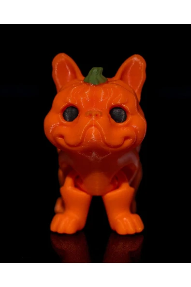 TuransoyCraft Cadılar Bayramı Bal Kabağı Köpek Hareketli Oyuncak 13 CM ürün görseli 1