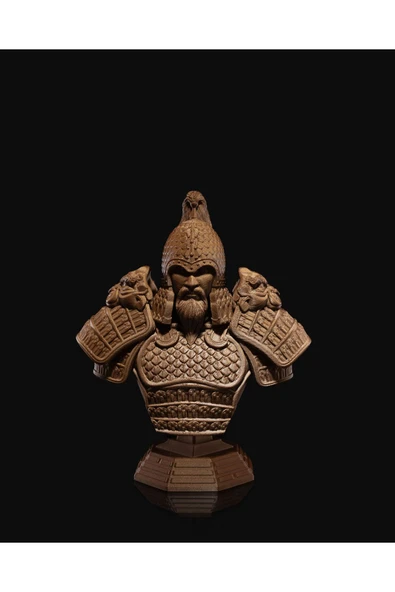 TuransoyCraft Jian Warrior Dekor Büstleri 15 Cm ürün görseli 1