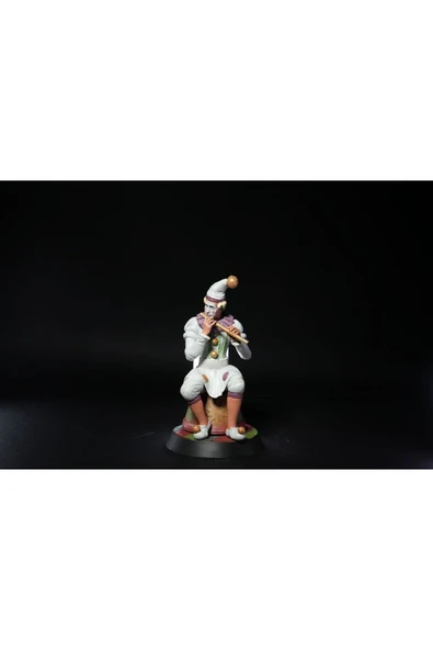 TuransoyCraft Çalgılı Oturan Palyaço Boyalı Figür 15 CM ürün görseli 1