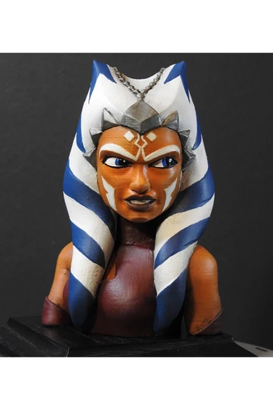TuransoyCraft Ahsoka Tano Boyalı Büst 12 Cm ürün görseli 1