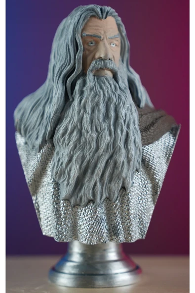 YaspeCraft Gandalf Boyalı Büst / Figür Yüzüklerin Efendisi Lotr 19 Cm ( Büyük Boy) ürün görseli 1