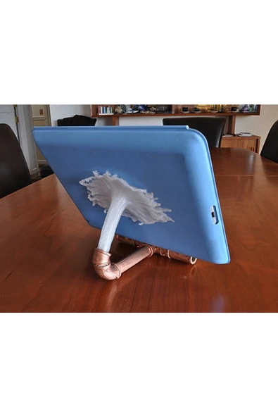 TuransoyCraft Sıçrayan Su Görünümlü Ipad Stand ürün görseli 1