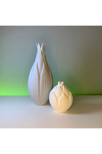 TuransoyCraft Çiçek Bloom Vazo- Biblo Koleksiyon Seti ürün görseli 1
