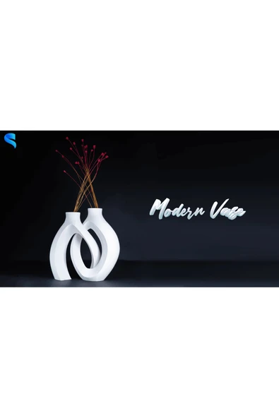 TuransoyCraft Modern Vazo - Resim 2