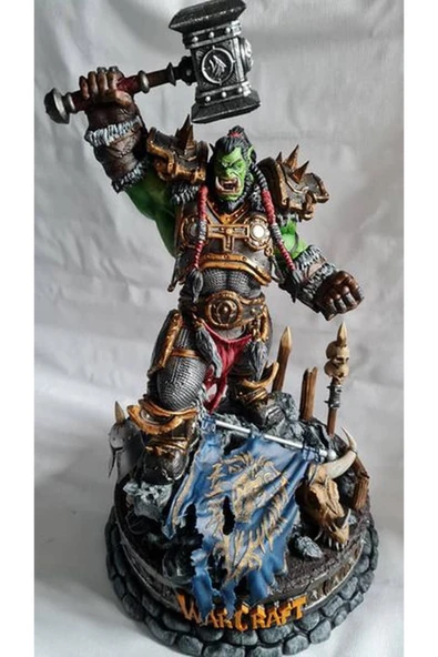 TuransoyCraft World Of Warcraft Thrall Figür WOW Thrall Warchief Obje 25CM Büyük Boy ürün görseli 1
