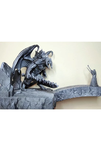 TuransoyCraft Balrog Ve Gandalf Savaşıyor Figür 20 Cm Yüzüklerin Efendisi Lotr (büyük Boy) ürün görseli 1