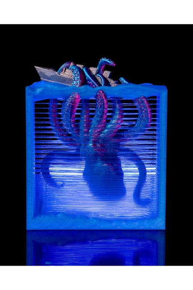 TuransoyCraft Titanic Gemi Enkazı Kraken Boyutlu Dekoratif Obje 16CM ürün görseli 1