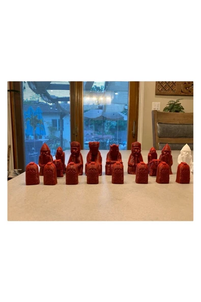 TuransoyCraft Sihirbaz Satrancı Taşları Harry Potter Felsefe Taşı (lewis Chessmen) ürün görseli 1