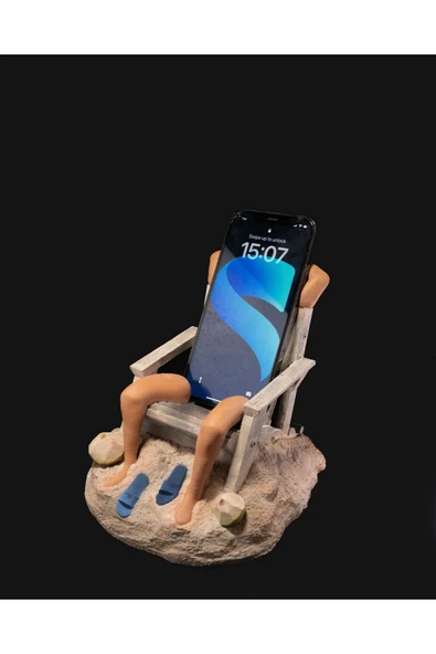 TuransoyCraft Plaj Temalı Telefon Tutucu ürün görseli 1