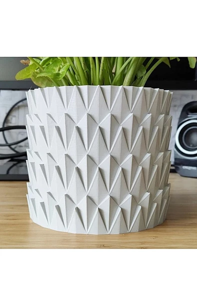 TuransoyCraft Pul Vazo & Saksı Büyük Boy (PLASTİKTİR 20 CM ÇAP 16 CM YÜKSEKLİK) ürün görseli 1