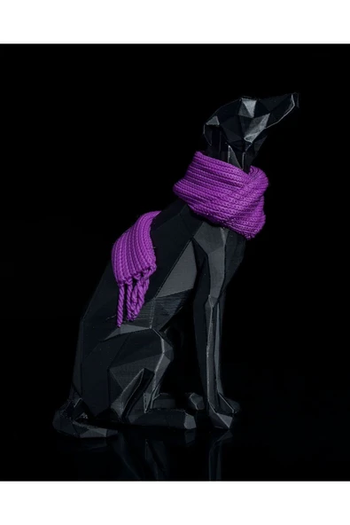 TuransoyCraft Whippet Asil Köpek Boyalı Figür 12 CM ürün görseli 1