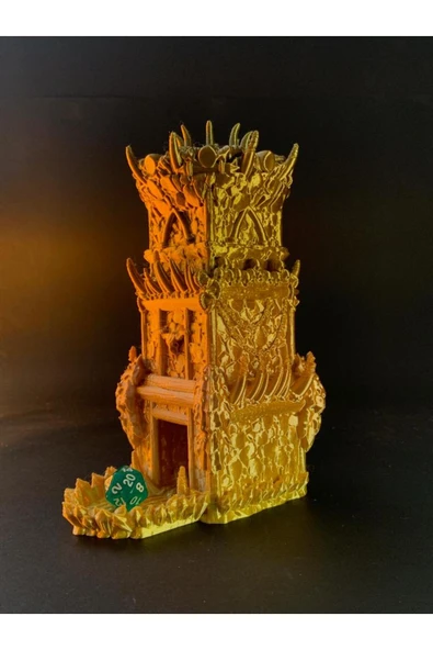 TuransoyCraft Yüzüklerin Efendisi Ork Zar Kulesi Lord Of Rings Ork Zar Kulesi Dekoratif Masaüstü Obje 20CM ürün görseli 1
