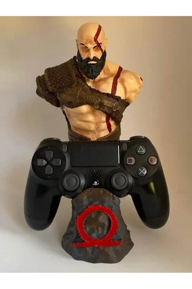 TuransoyCraft God Of War Kratos Konsol Tutucu Kratos PS Kolu Tutucu God Of War Playstation Kolu Standı 20 CM ürün görseli 1