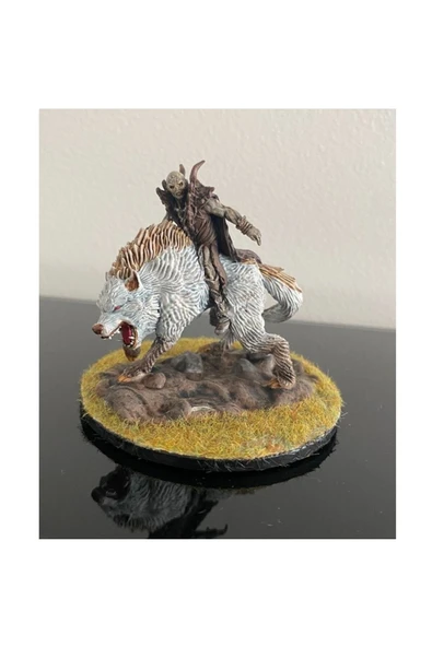 TuransoyCraft Warg'ın Üstündeki Ork Yüzüklerin Efendisi Lotr Boyalı Figür 15 Cm ürün görseli 1