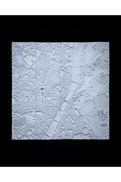 TuransoyCraft Florence Üç Boyutlu Şehir Silüeti Dekoratif Minimalist Duvar Tablosu Floransa Tablo 15CM ürün görseli 1