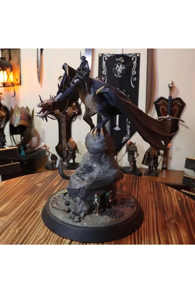 TuransoyCraft Nazgul Frodo Ve Sam Yüzüklerin Efendisi Lotr Boyalı Figür 30 cm (dev Boy) ürün görseli 1