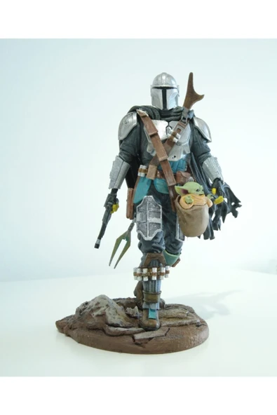 Plasteel The Mandalorian & Bebek Yoda Figür ürün görseli 1