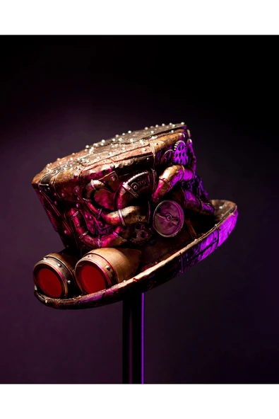 TuransoyCraft Steampunk Topper Giyilebilir Şapka ürün görseli 1